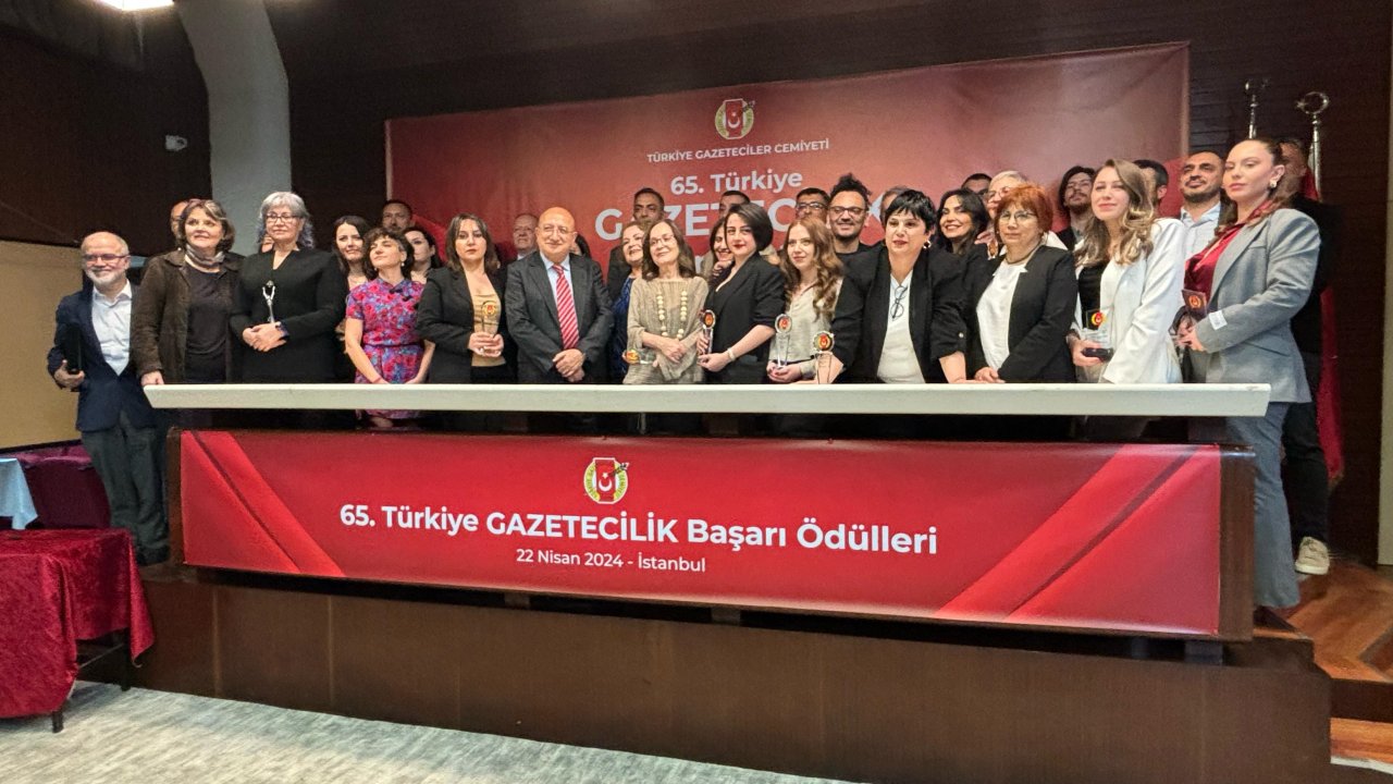 65'ncisi düzenlenen Türkiye Gazetecilik Başarı Ödülleri sahiplerine verildi