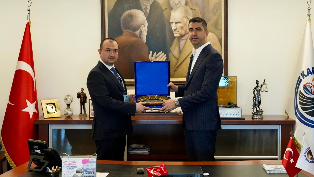 Özbek yerel yöneticilerinden Kartal Belediye Başkanı Gökhan Yüksel'e Ziyaret