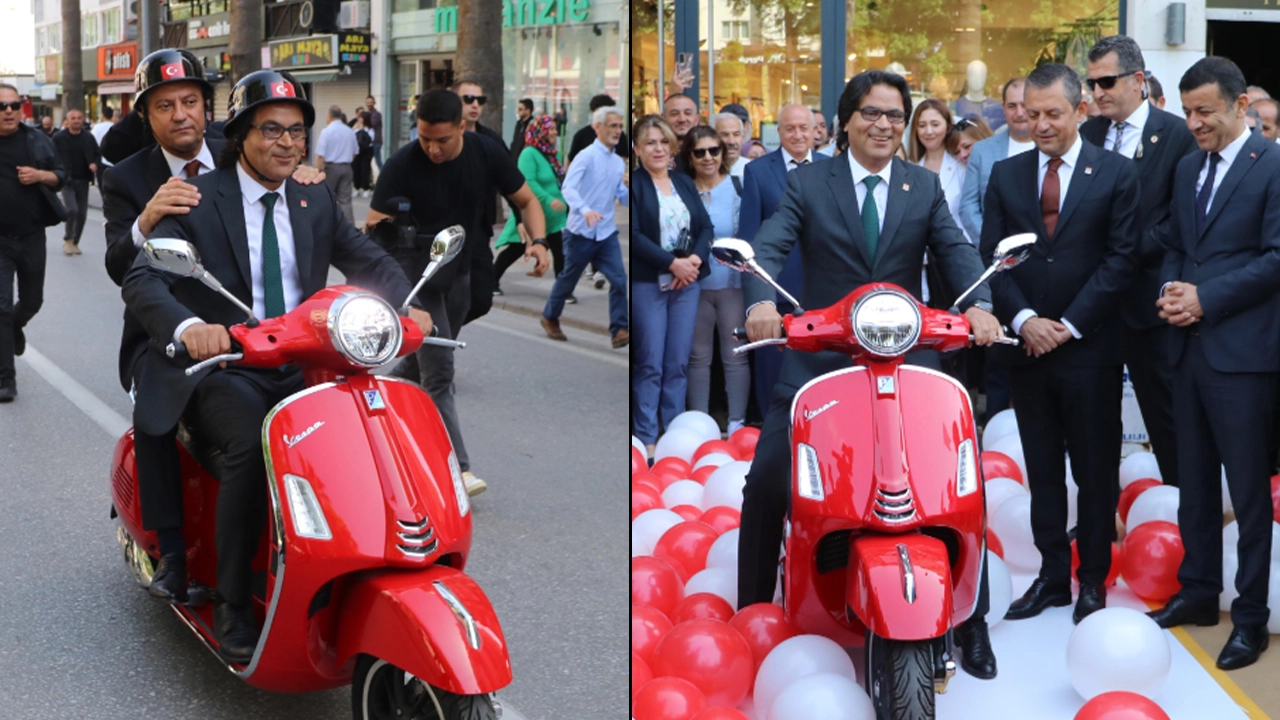 Özgür Özel'den Denizli il başkanına kırmızı motosiklet hediyesi