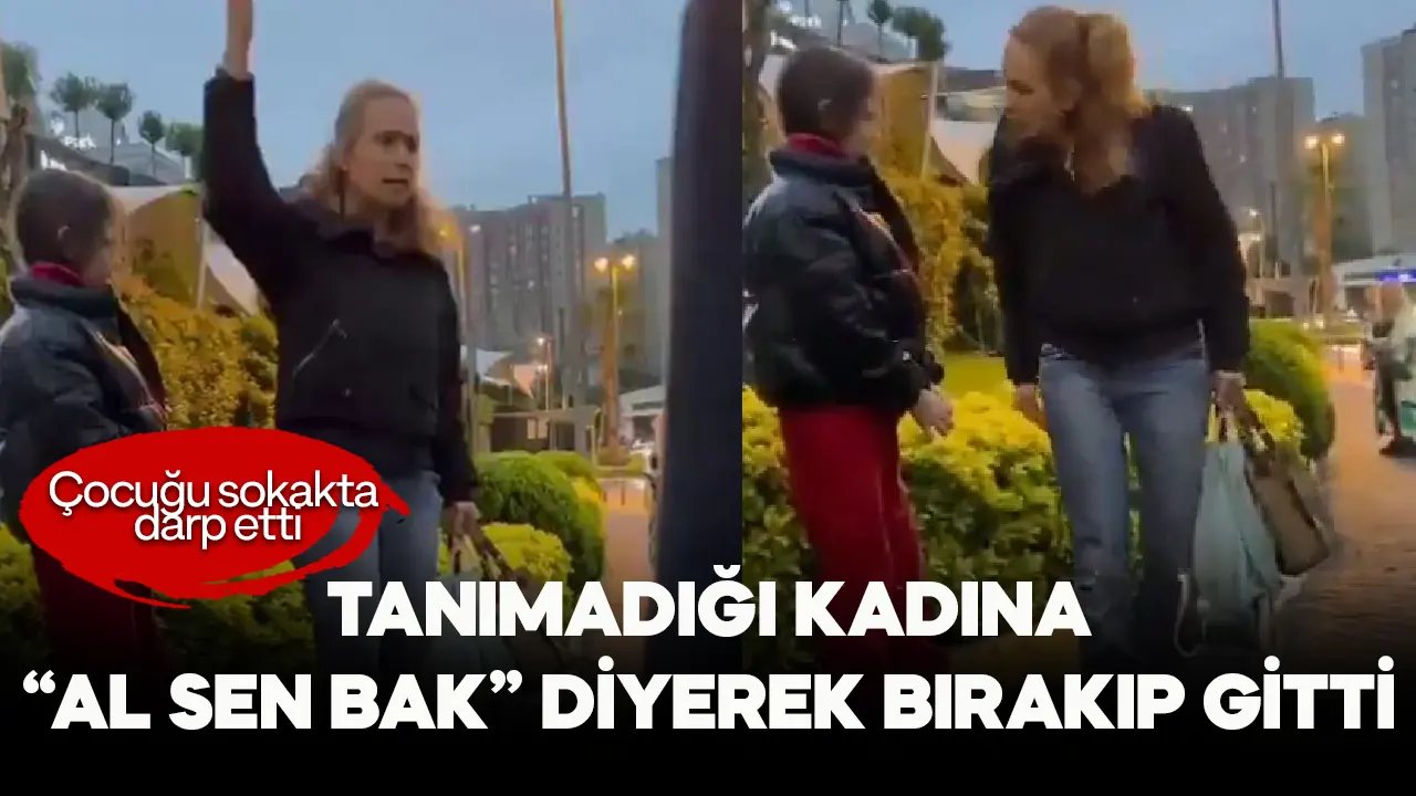 İstanbul'da bu kadarı da pes dedirten görüntüler! Sokakta kızını darp eden anne, "alın siz bakın" diyerek bırakıp gitti