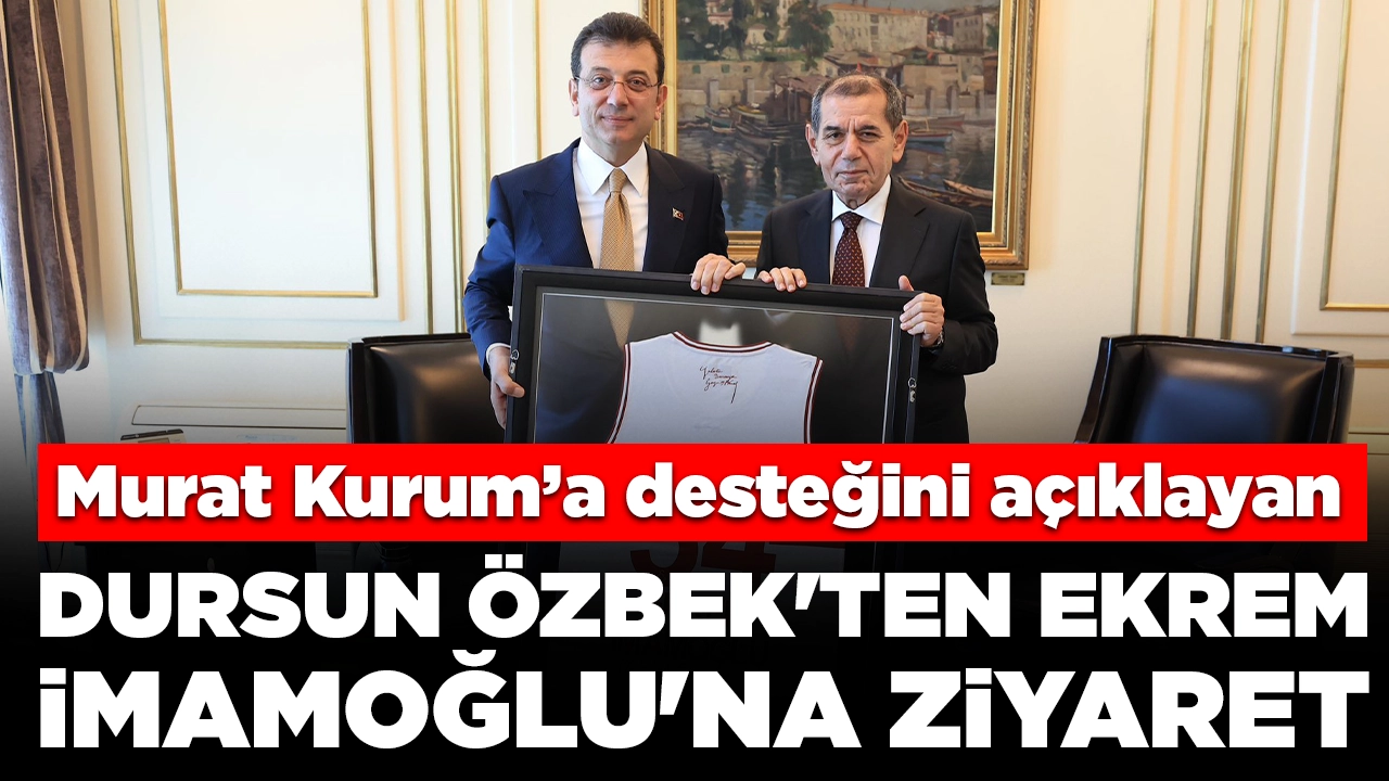 Murat Kurum’a desteğini açıklamıştı: Dursun Özbek'ten Ekrem İmamoğlu'na ziyaret