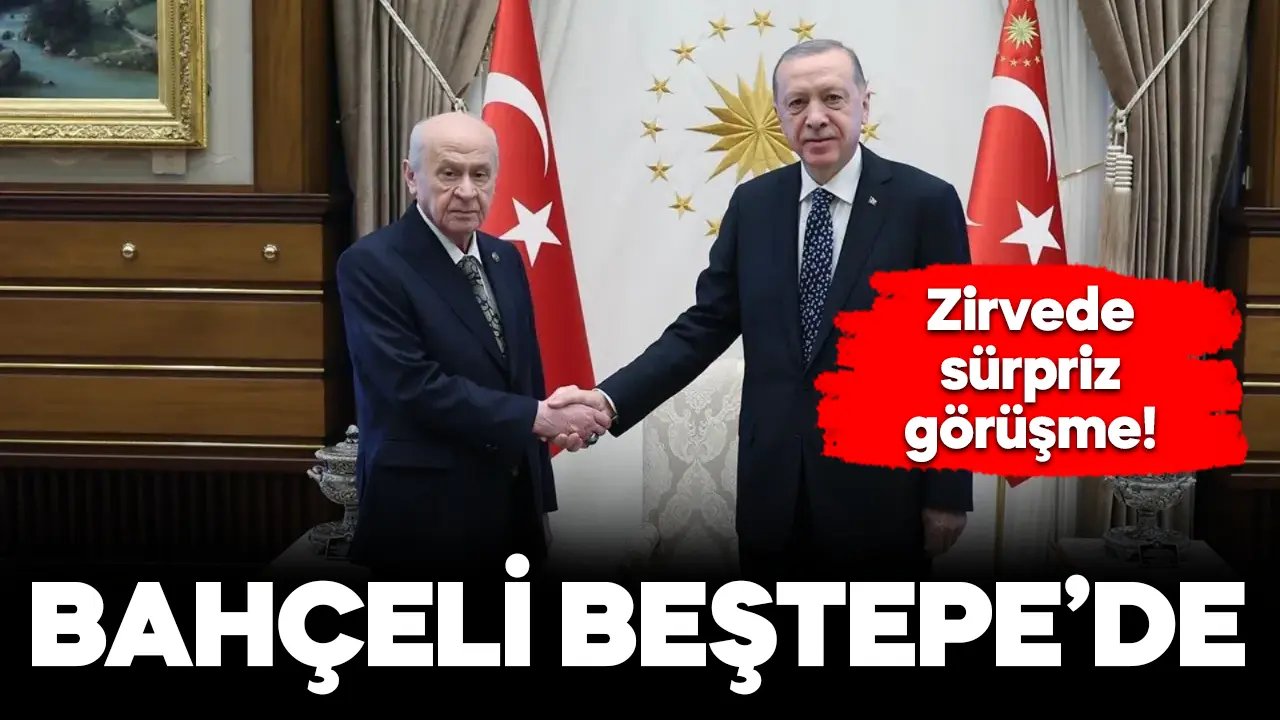 Erdoğan ile Bahçeli Beştepe'de görüştü