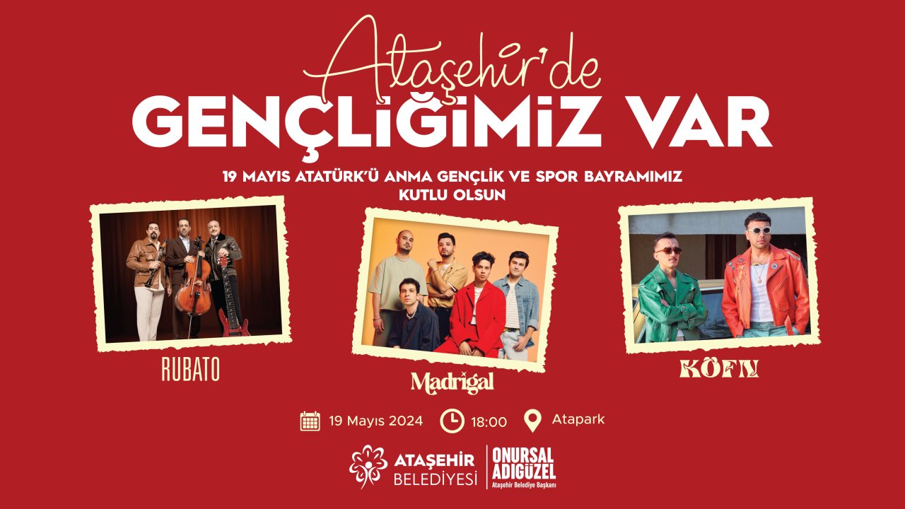 Ataşehir’de spor, müzik ve tarih dolu 19 Mayıs etkinliği