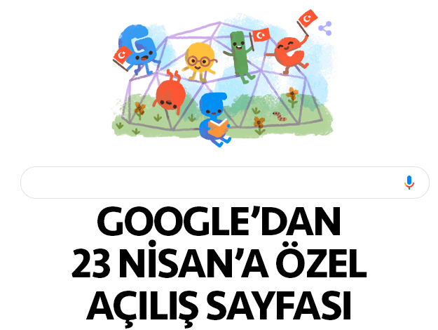 Google 23 Nisan Doodle'ı ile Türkiye'yi unutmadı