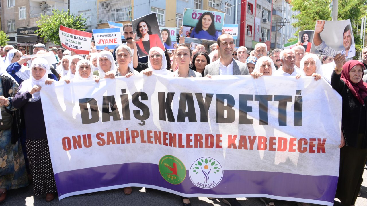 DEM Parti'den Diyarbakır'da Kobani tepkisi: 'Mücadeleden geri adım atmayacağız'