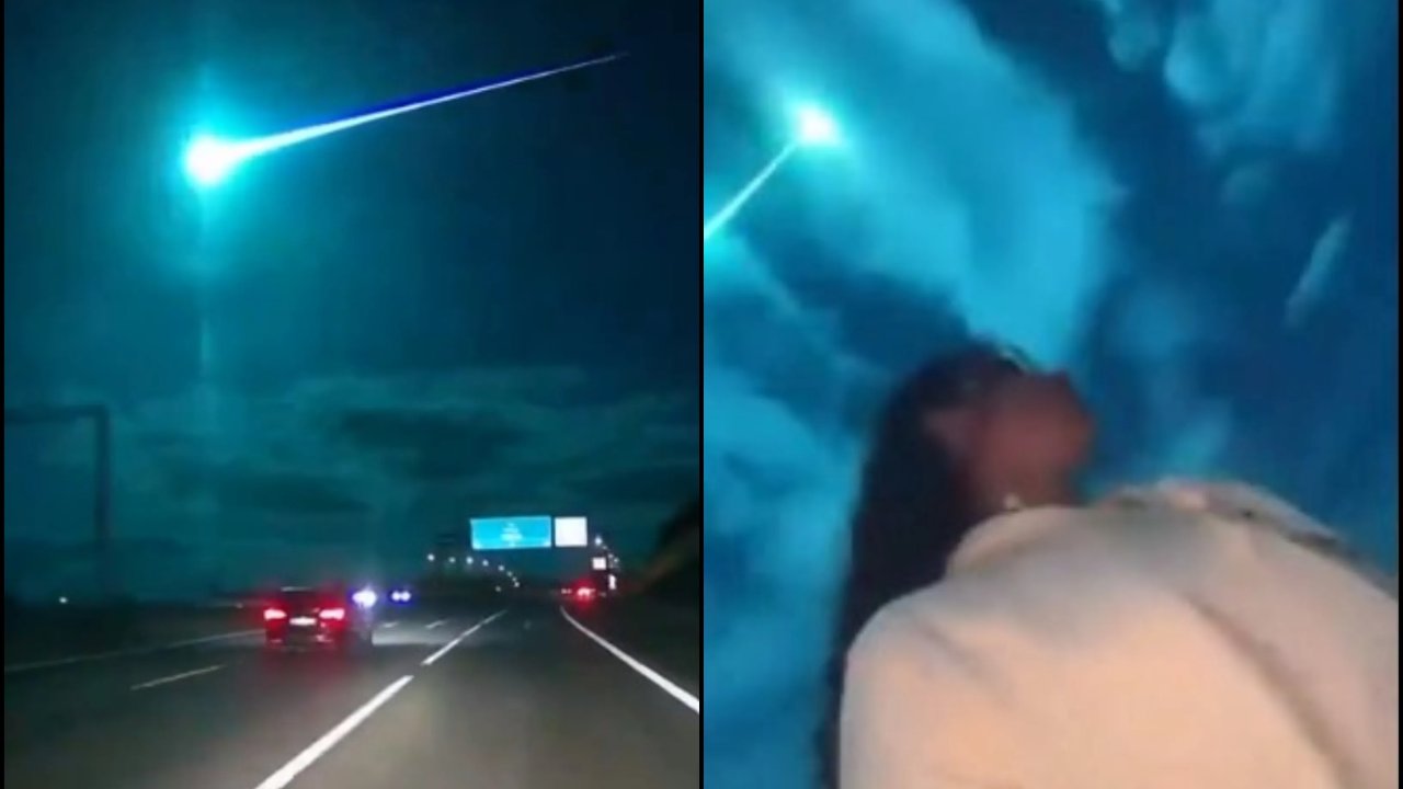 Bir sosyal medya kullanıcısının meteor düştüğü anda çektiği selfie videosu viral oldu!