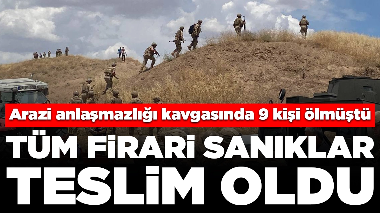 Diyarbakır’da 9 kişinin öldüğü arazi kavgası: Tüm firari sanıklar teslim oldu