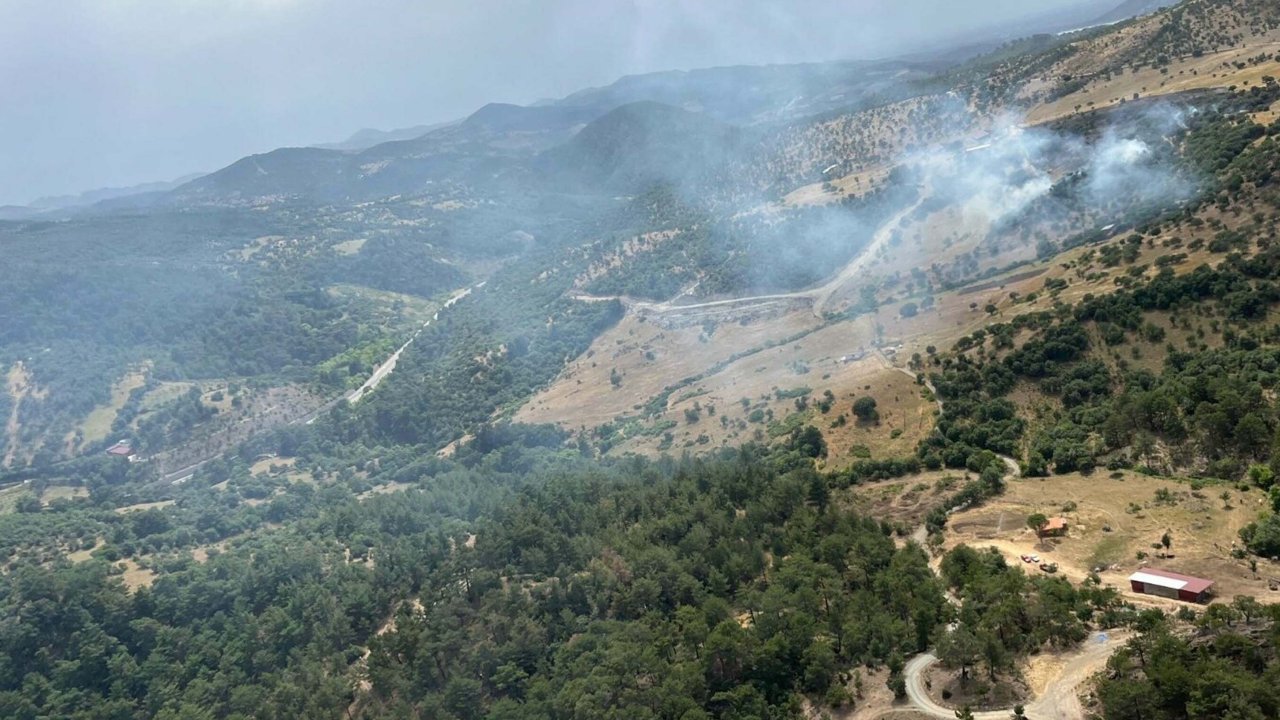 Balıkesir'de orman yangını: Ekipler bölgede