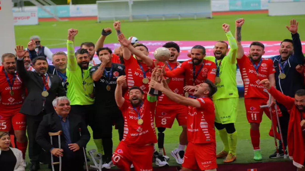 Avrupa şampiyonu Ampute Milli Futbol Takımı, yurda dönüş yaptı