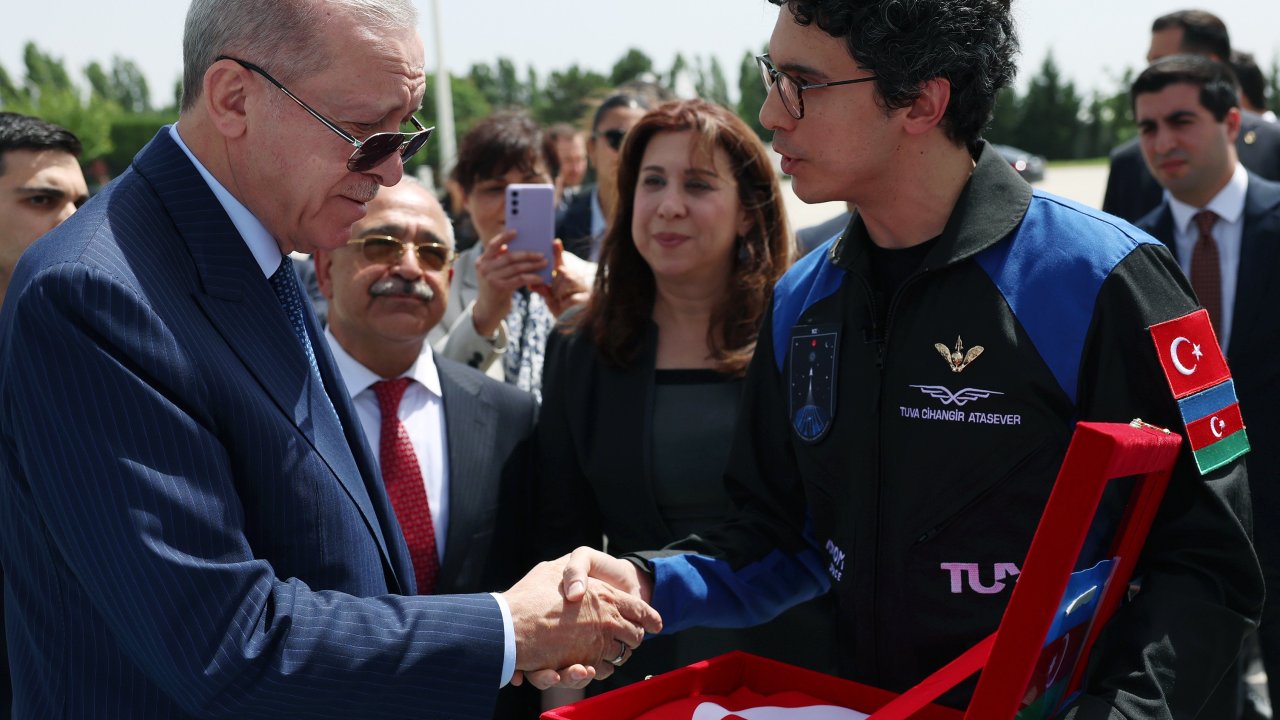 Yurda dönen astronot Tuva Cihangir Atasever, Cumhurbaşkanı Erdoğan ile görüştü