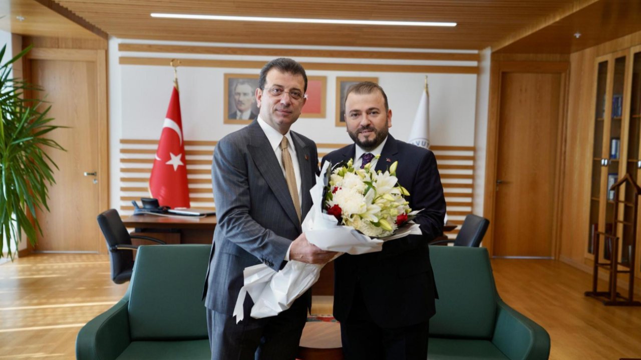 Ekrem İmamoğlu'ndan Candaroğlu'na makamında ziyaret