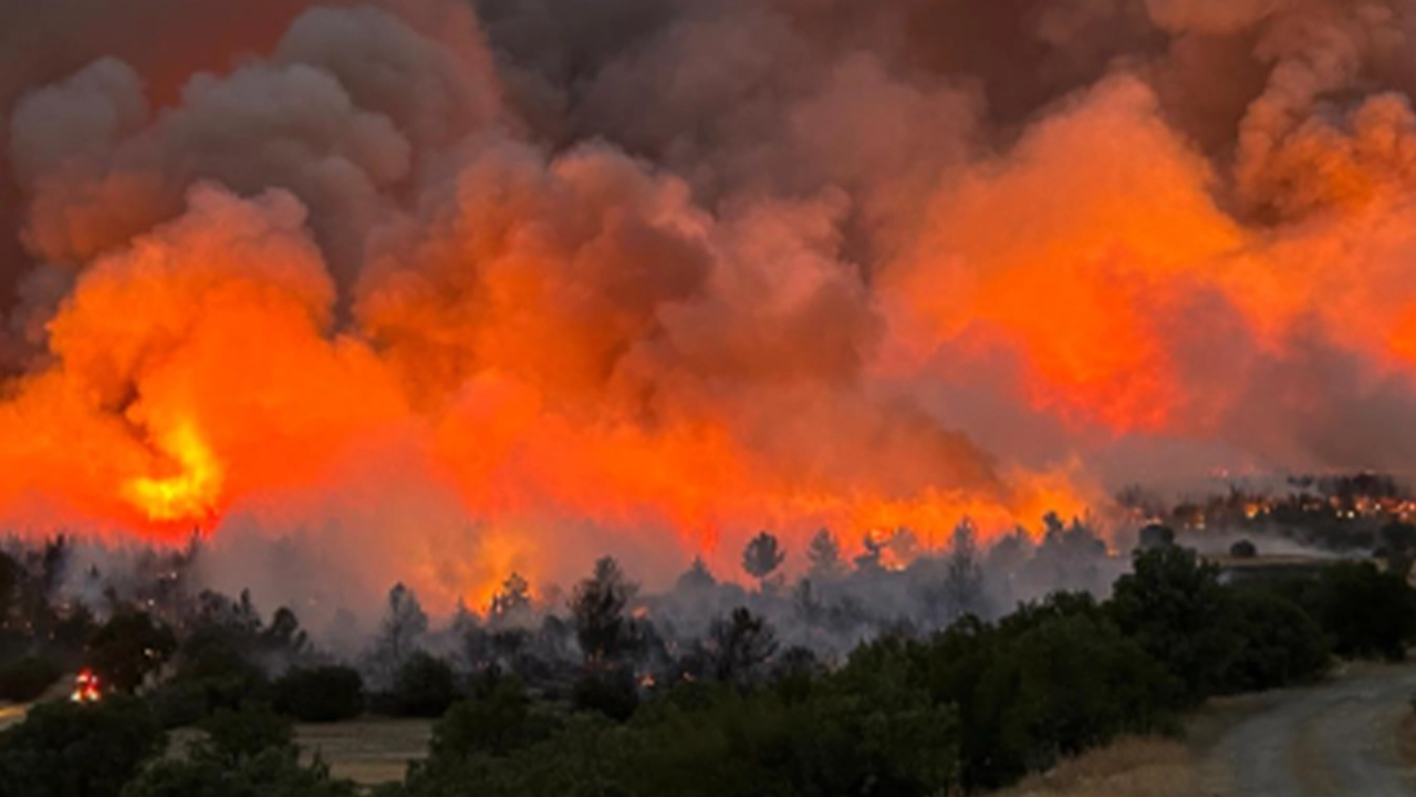 Uşak'taki orman yangını 16 saattir devam ediyor: Onlarca ev tahliye edildi