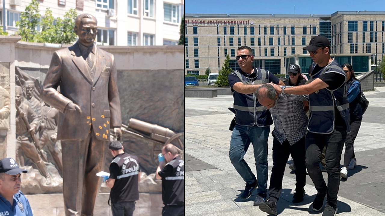 Atatürk Anıtı'na baltalı saldırıda ifadeler ortaya çıktı: 'Ben Mesih’im, pişman değilim'