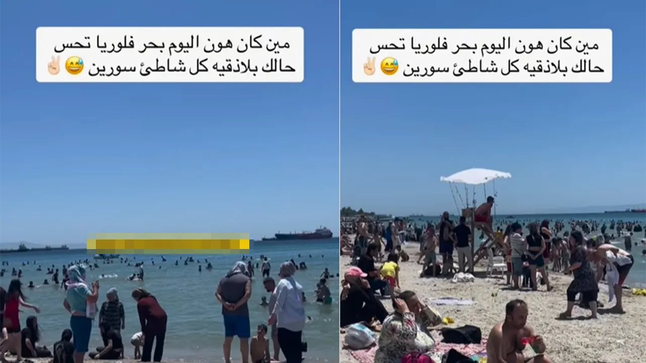 Florya sahilinde Suriyeli şahsın paylaşımı gündem oldu "Kendinizi Suriye'nin sahillerinde gibi hissediyoruz"