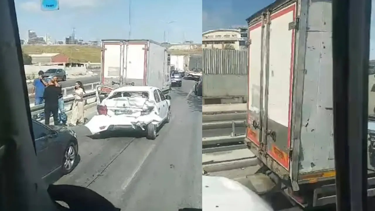 Esenyurt'ta sanayi sitesi yakınlarında zincirleme trafik kazası!