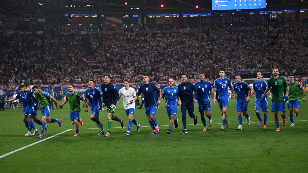 EURO 2024'te İtalya, Hırvatistan ile 1-1 berabere kalarak son 16 biletini kaptı