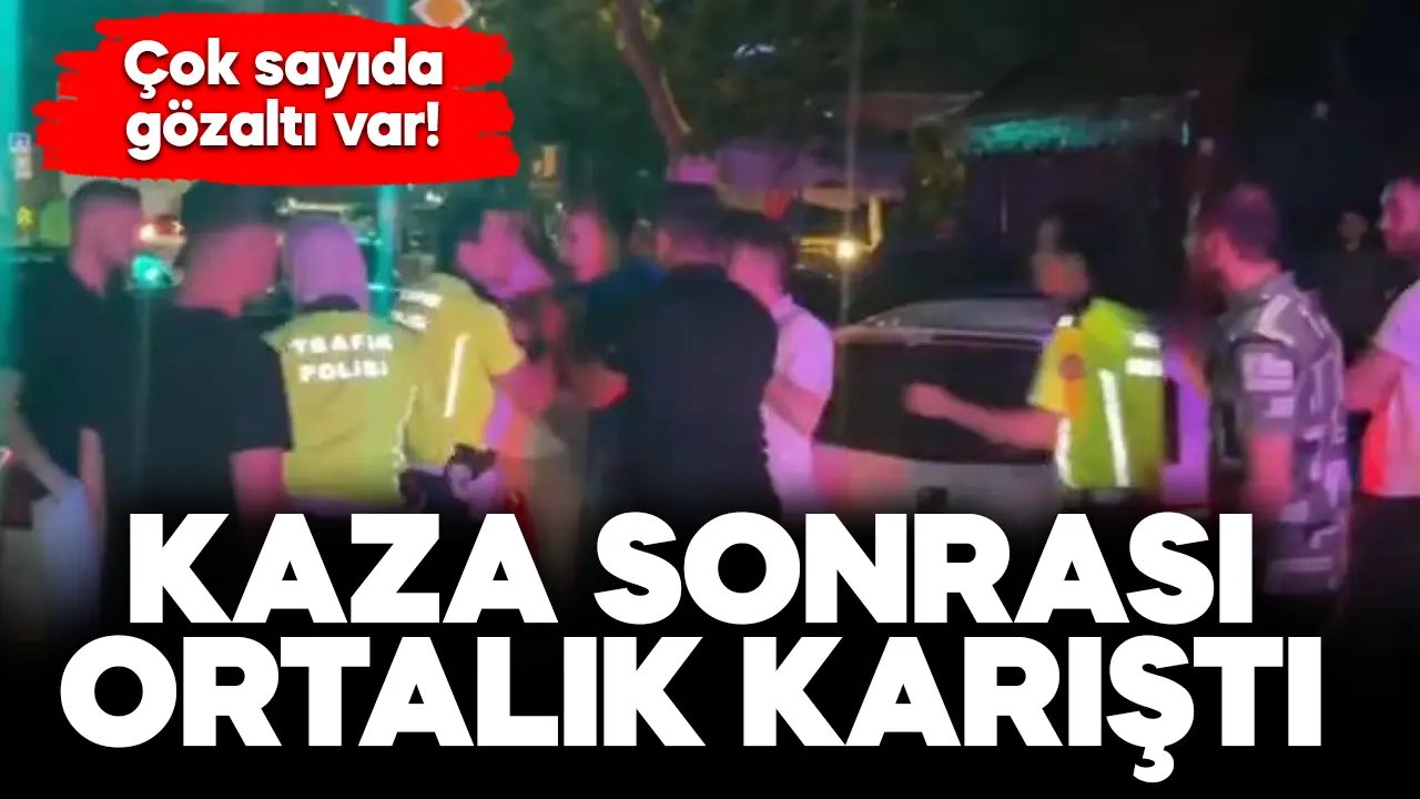 Kadıköy'de trafik kazası sonrası büyük kavga!
