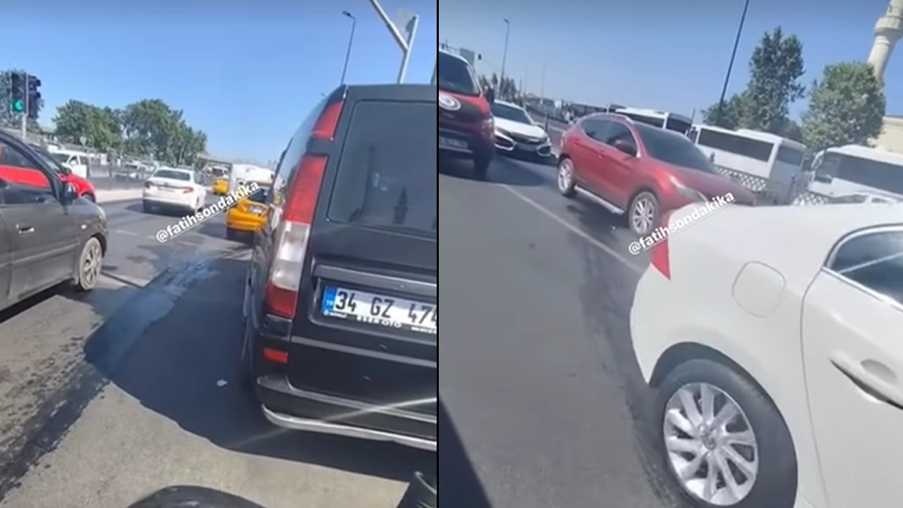 İstanbul'da yola dökülen yağ sürücülere zor anlar yaşattı