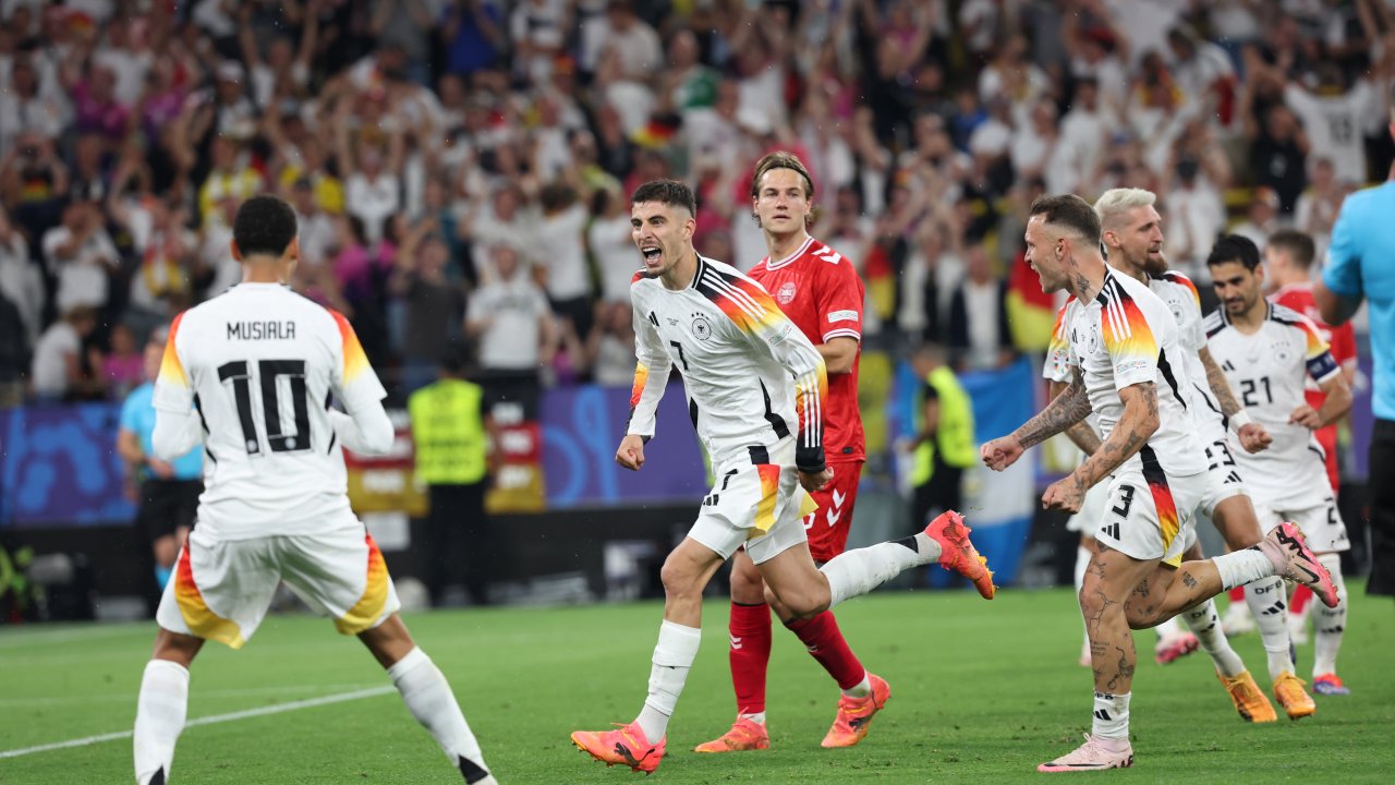 EURO 2024 son 16 turunda Almanya rakibi Danimarka'yı 2-0 mağlup etti