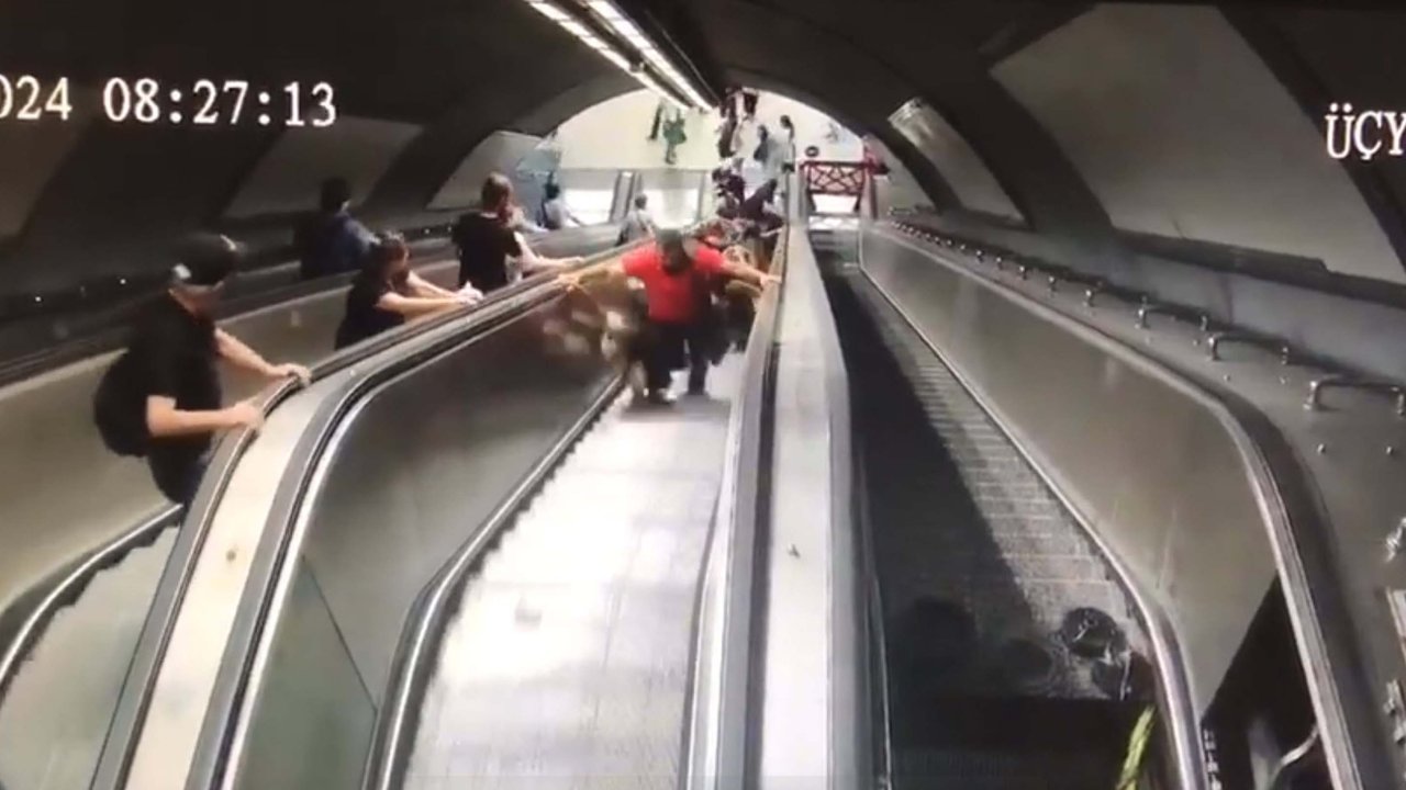 11 kişi yaralanmıştı: İzmir metrosundaki yürüyen merdiven faciası kamerada