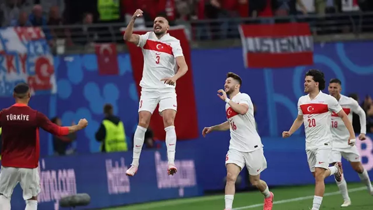 EURO 2024 Türkiye -Avusturya maçı  ilk yarı 1-0 önde sona erdi