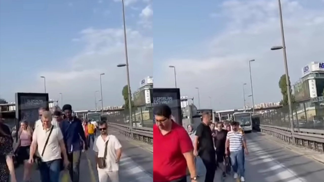 Edirnekapı'da metrobüs arıza yaptı, yolcular araçtan indirildi