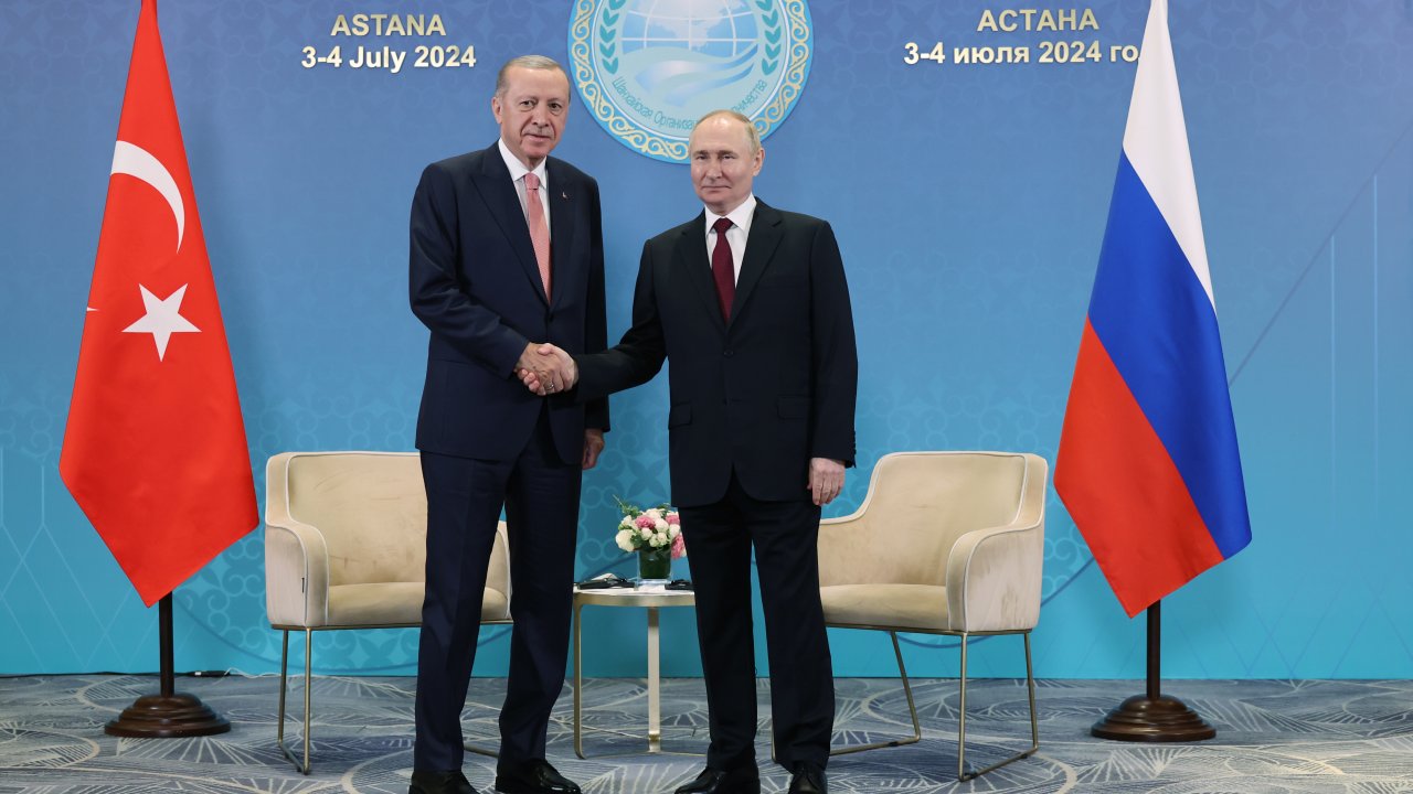 Cumhurbaşkanı Erdoğan, Rusya lideri Putin ile görüştü