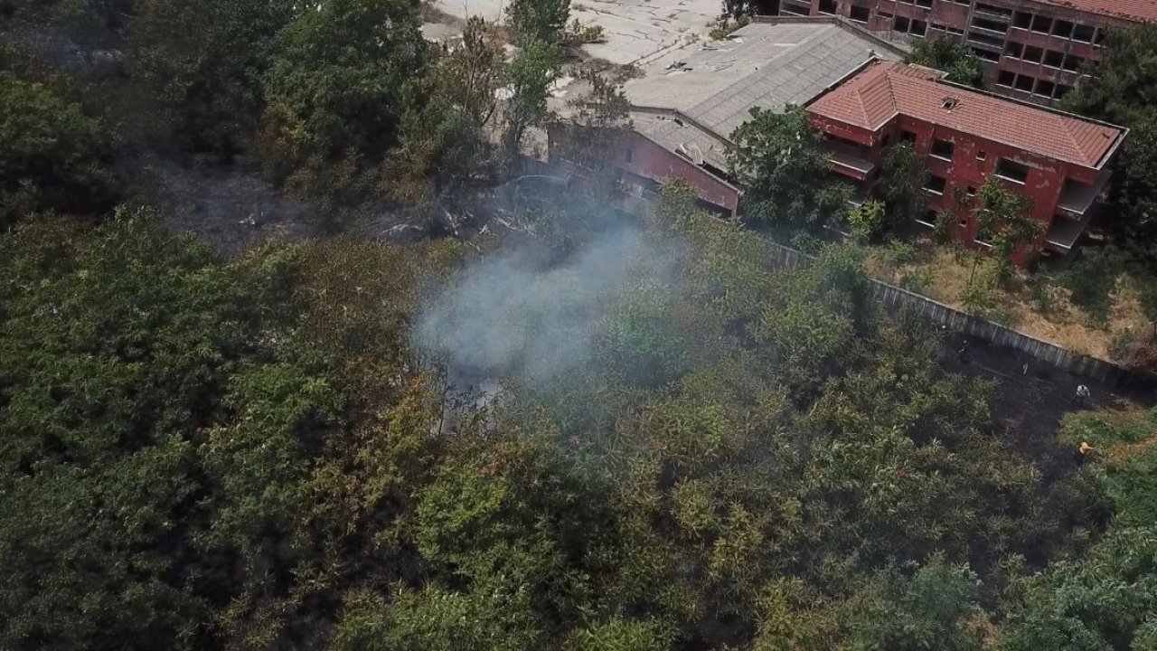 Bursa'da ağaçlık alanda yangın: Alevler kısa sürede büyüdü