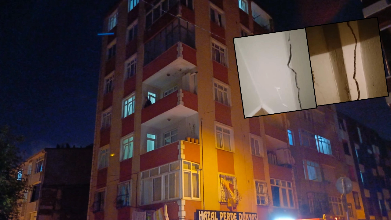 6 katlı binada korkutan görüntü: Vatandaşlar tahliye edildi, polis ekipleri güvenlik önlemi aldı
