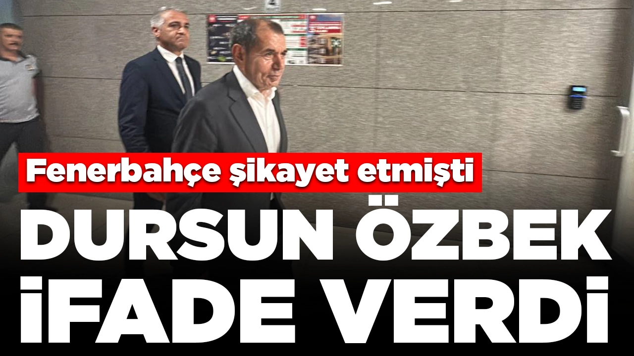 Fenerbahçe şikayet etmişti: Dursun Özbek ifade verdi