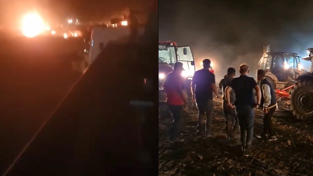 Kayseri'de tarım arazisinde yangın: Saatler sonra söndürüldü