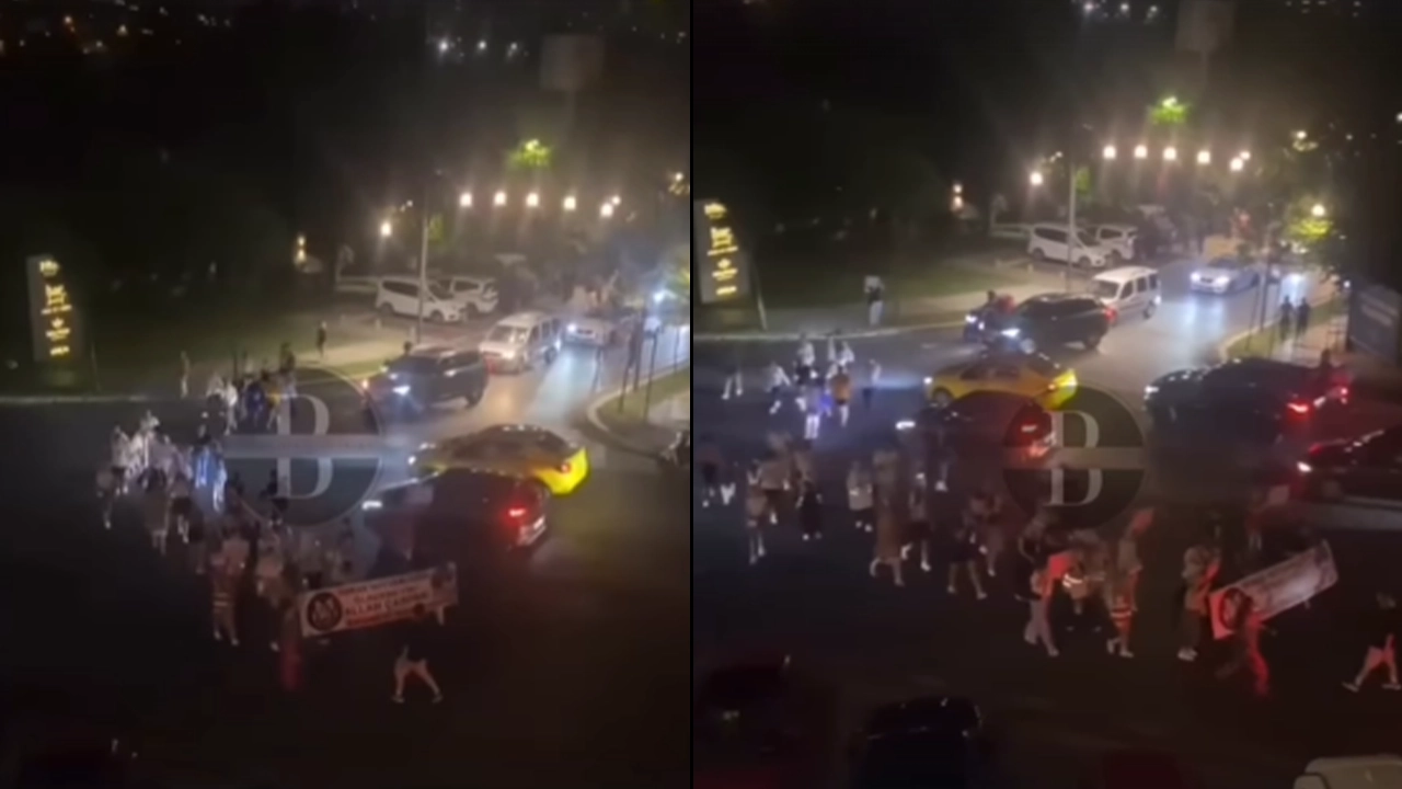 İstanbul Başakşehir'de 'ötanazi' eylemi: Pankart açarak 'Devlet katil' sloganları attılar