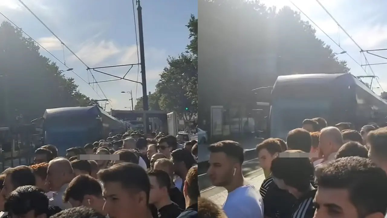 Yusufpaşa'da tramvay arızası yüzlerce yolcuya zor anlar yaşattı
