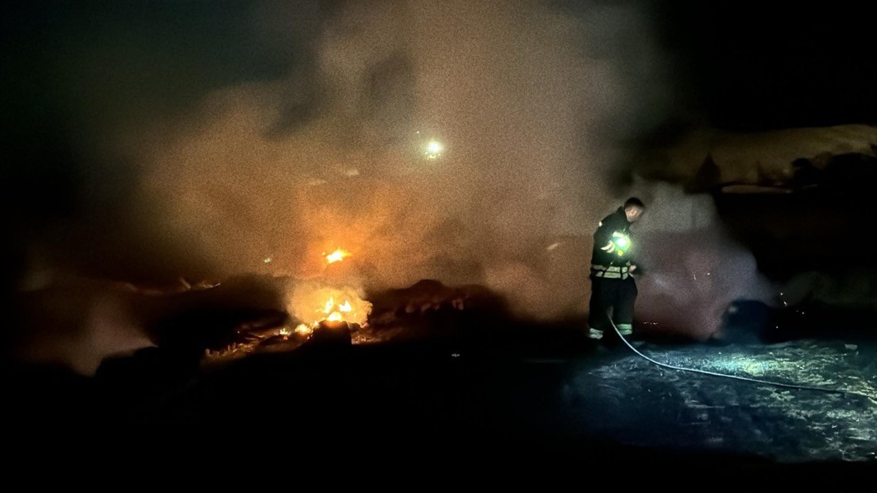 TIR'da başlayan yangında 300 dönüm arazi yandı