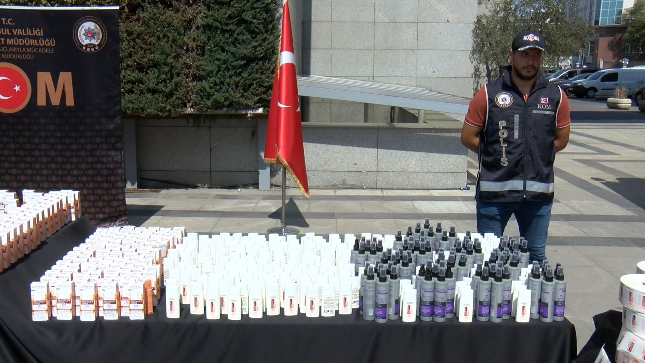 İstanbul'da sahte kozmetik ürün operasyonu