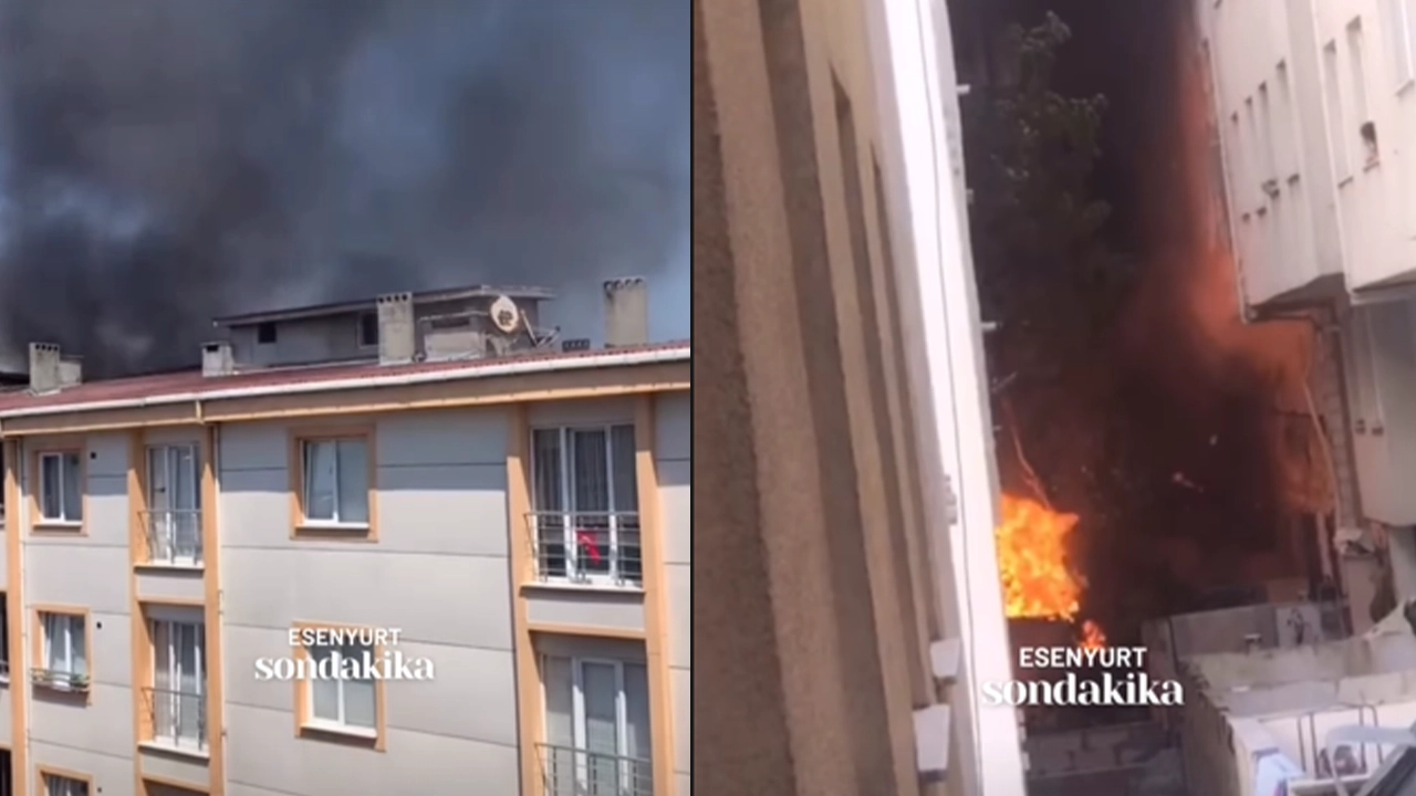 İstanbul'da bir binada korkutan yangın: Alevlere teslim oldu