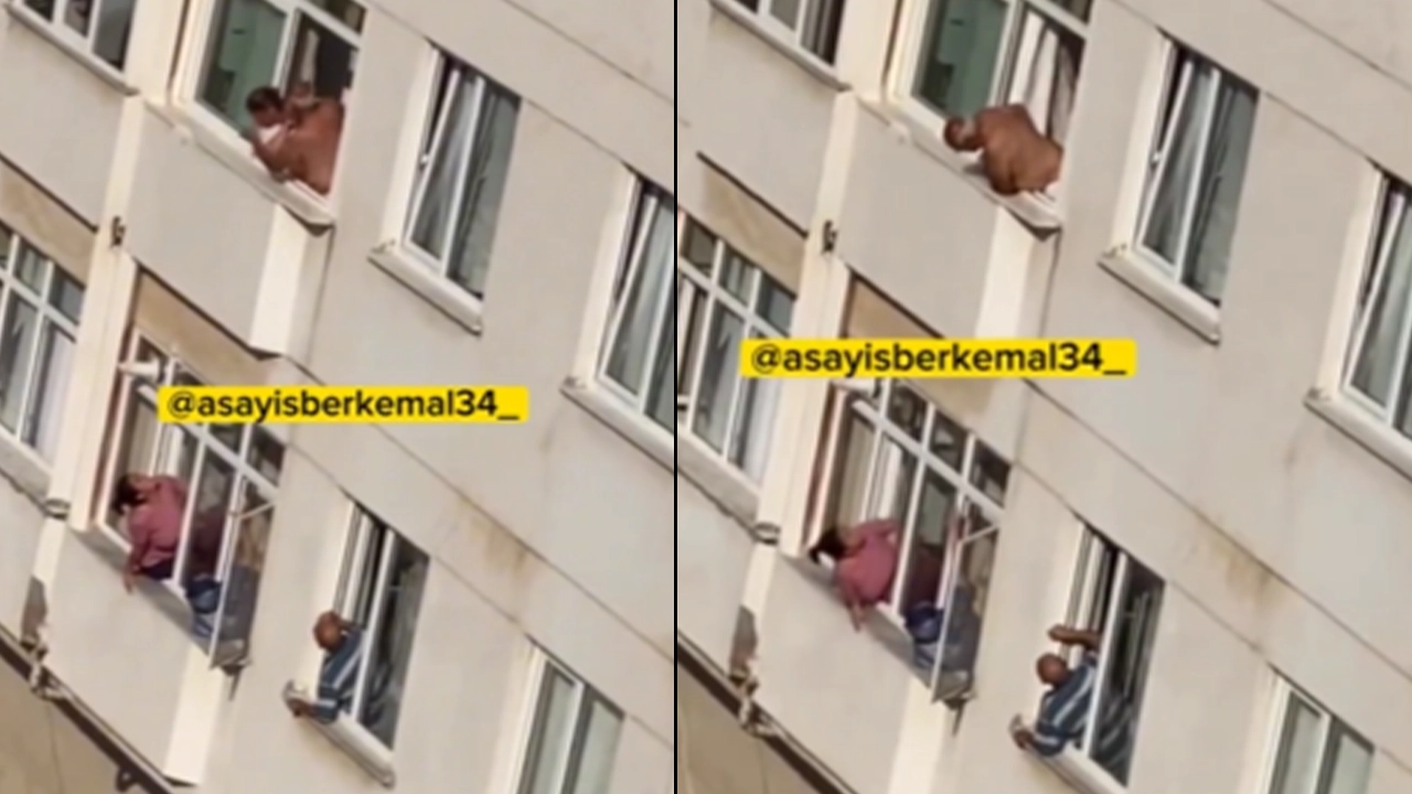 İstanbul'da iki komşu birbirine girdi