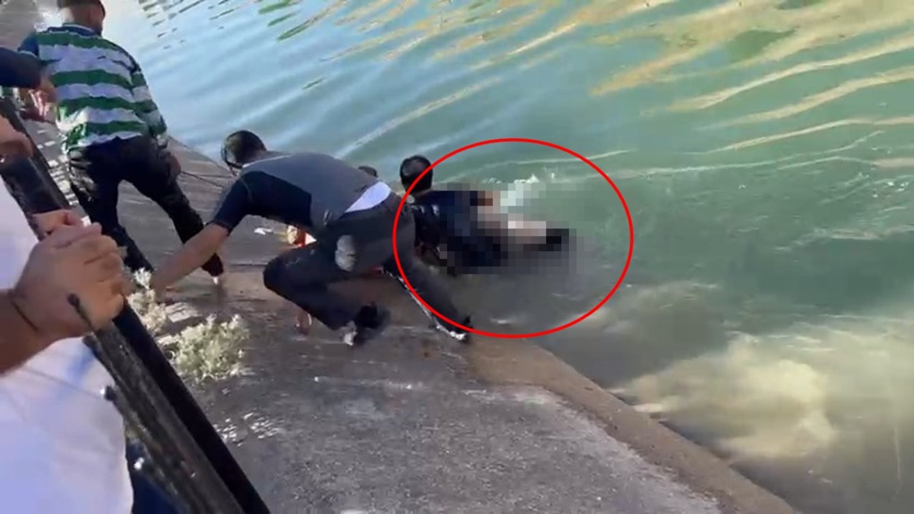 Sulama kanalına giren çocuk boğulma tehlikesi geçirdi