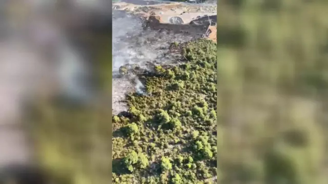 İznik’te orman yangını çıktı, yangına havadan müdahale ediliyor