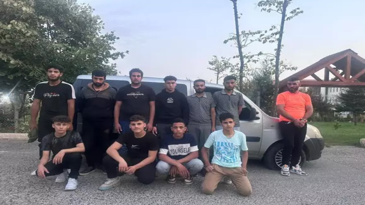 Tekirdağ'da 10 kaçak göçmen ve 1 organizatör yakalandı