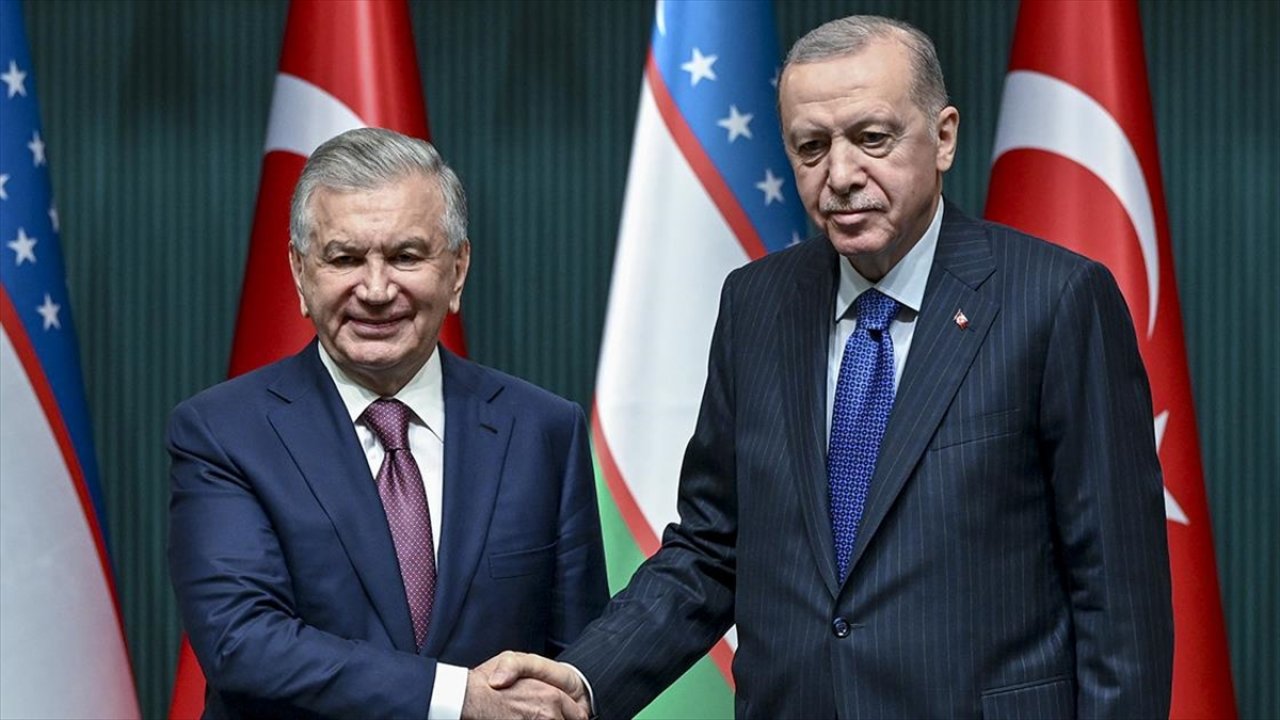 Cumhurbaşkanı Erdoğan, Özbekistan Cumhurbaşkanı ile görüştü