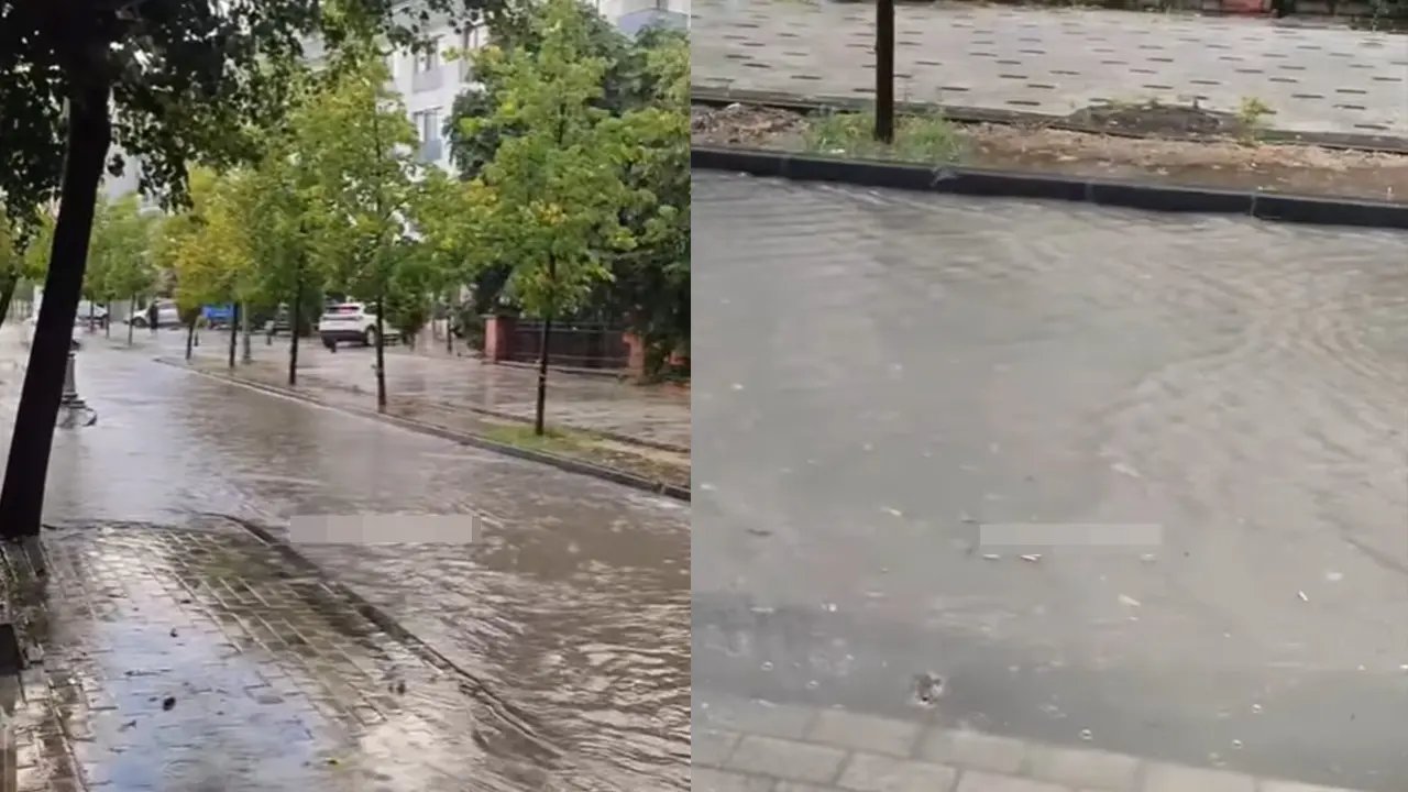İstanbul'u etkisi altına alan sağanak yağış, birçok ilçedeki sokakları göle çevirdi