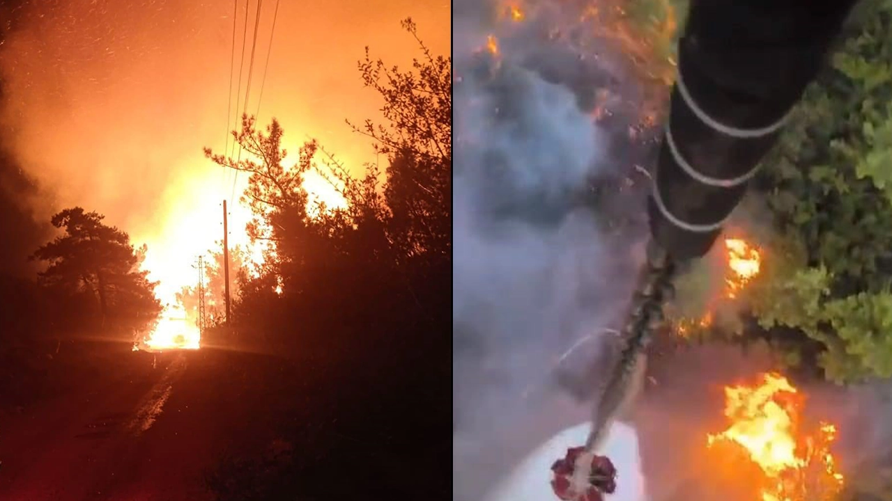Adana'da orman yangını: Alevler rüzgarın etkisiyle büyüdü, 10 yayla evi tahliye edildi