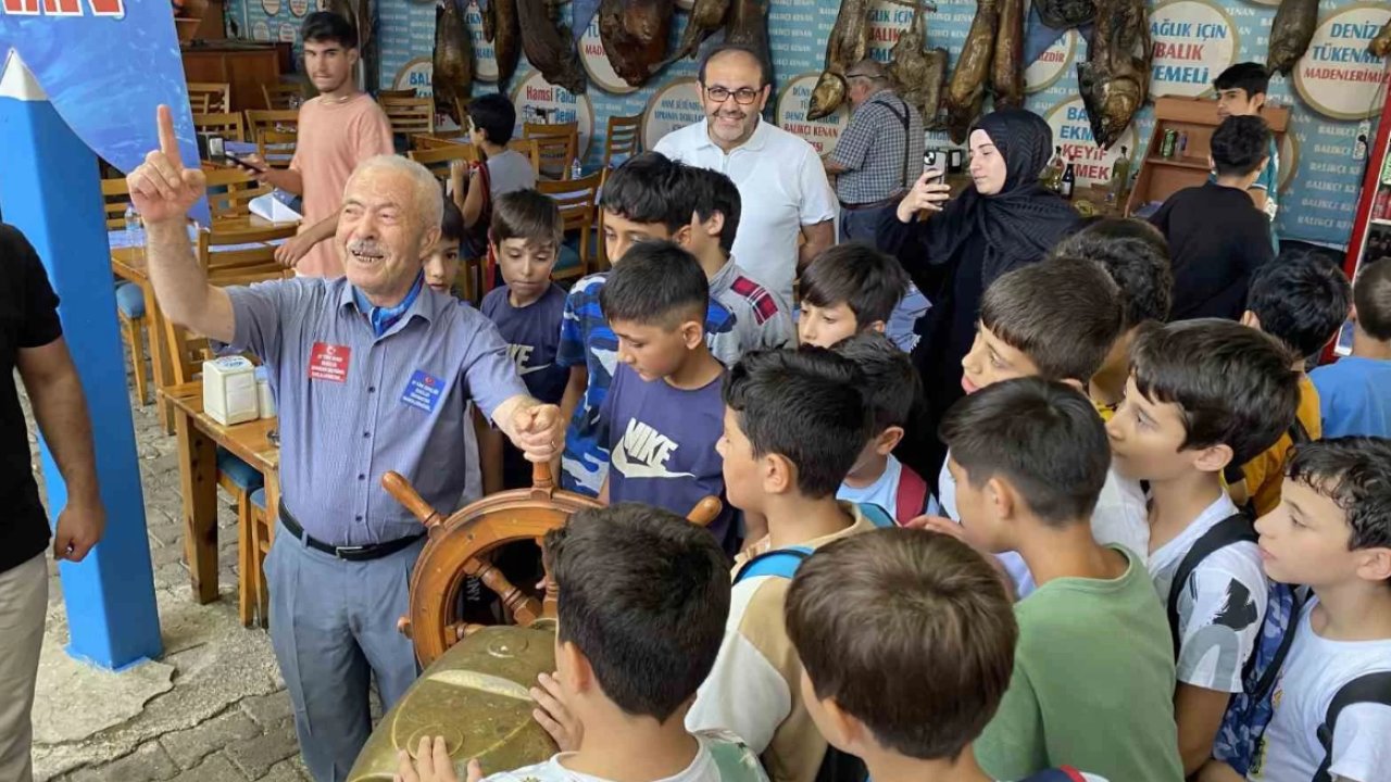 Balıkçı Kenan Kuran kursu öğrencilerini ağırladı