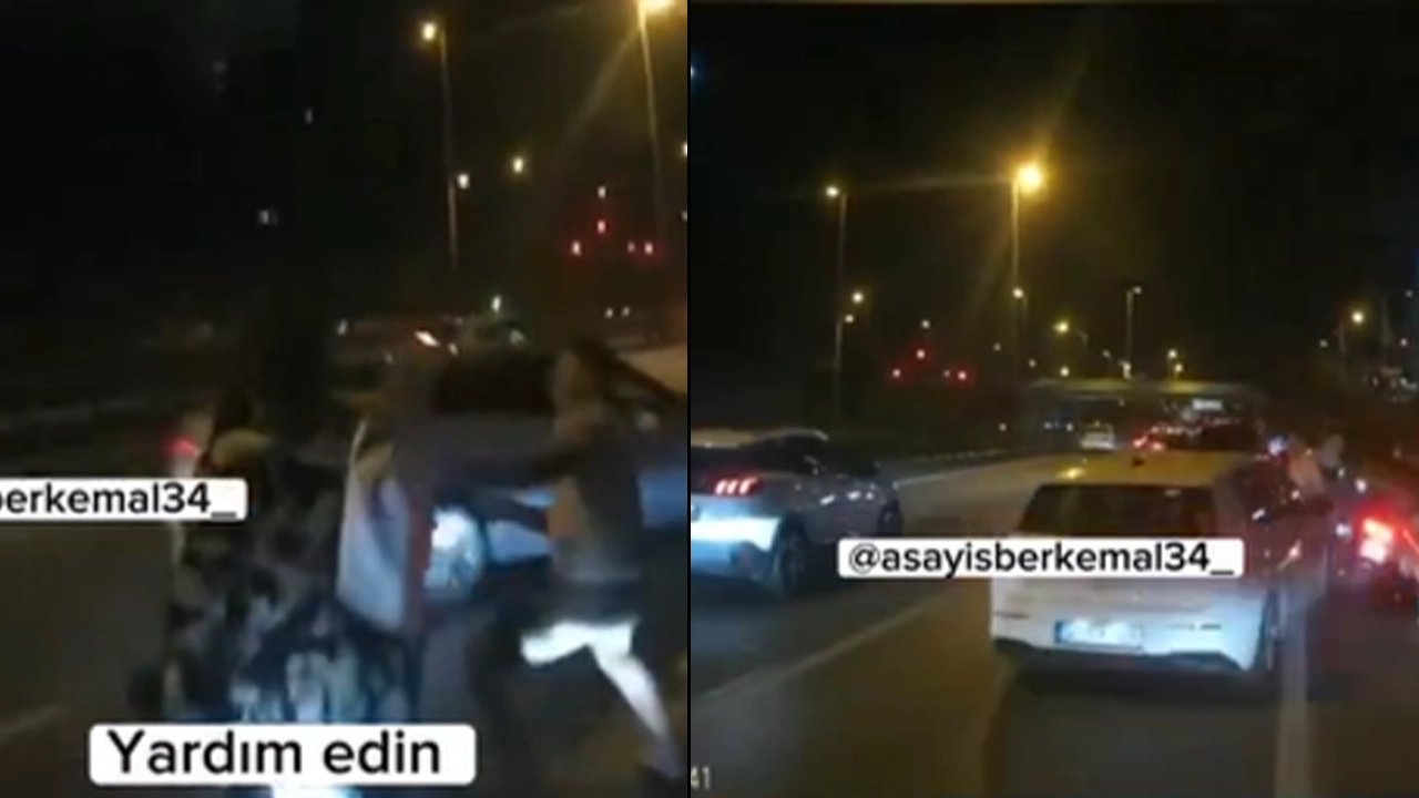 İstanbul'da trafikte dehşet: Tartıştığı motosikletliyi ezmeye çalıştı