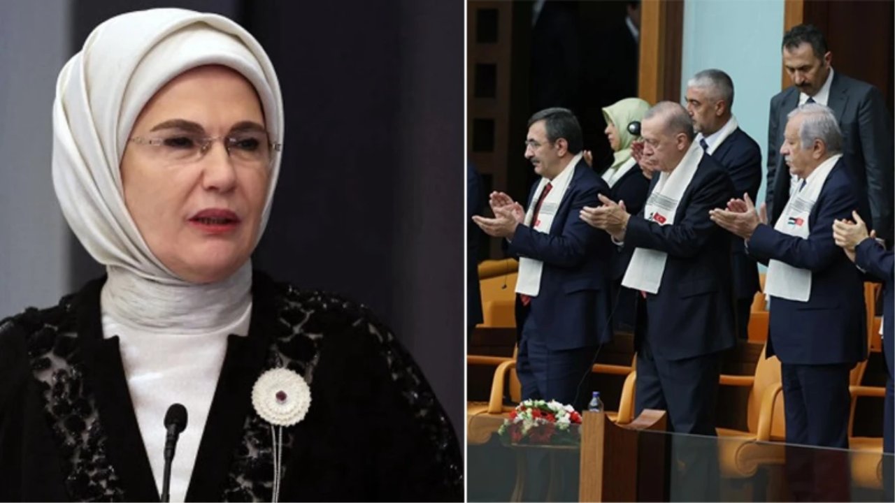 Emine Erdoğan: TBMM'de katiller değil, kahramanlar alkışlandı