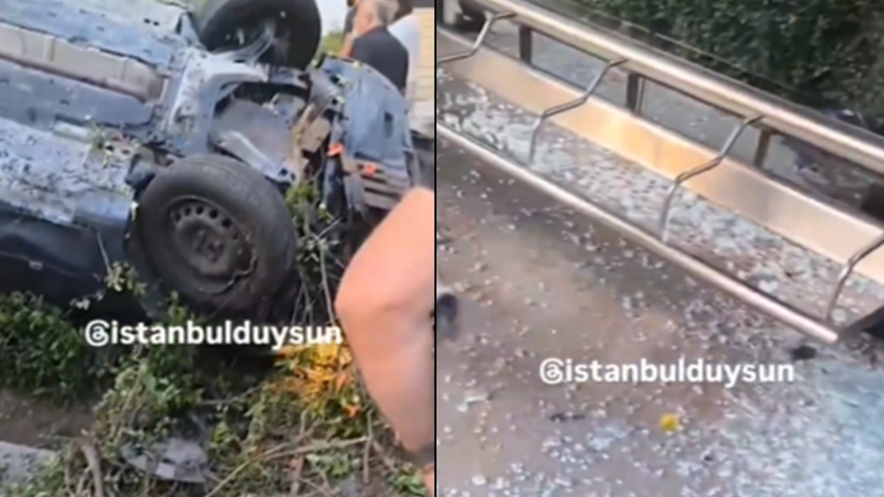 İstanbul'da polisin 'dur' ihtarına uymadı, kaza yaptı: 2 yaralı