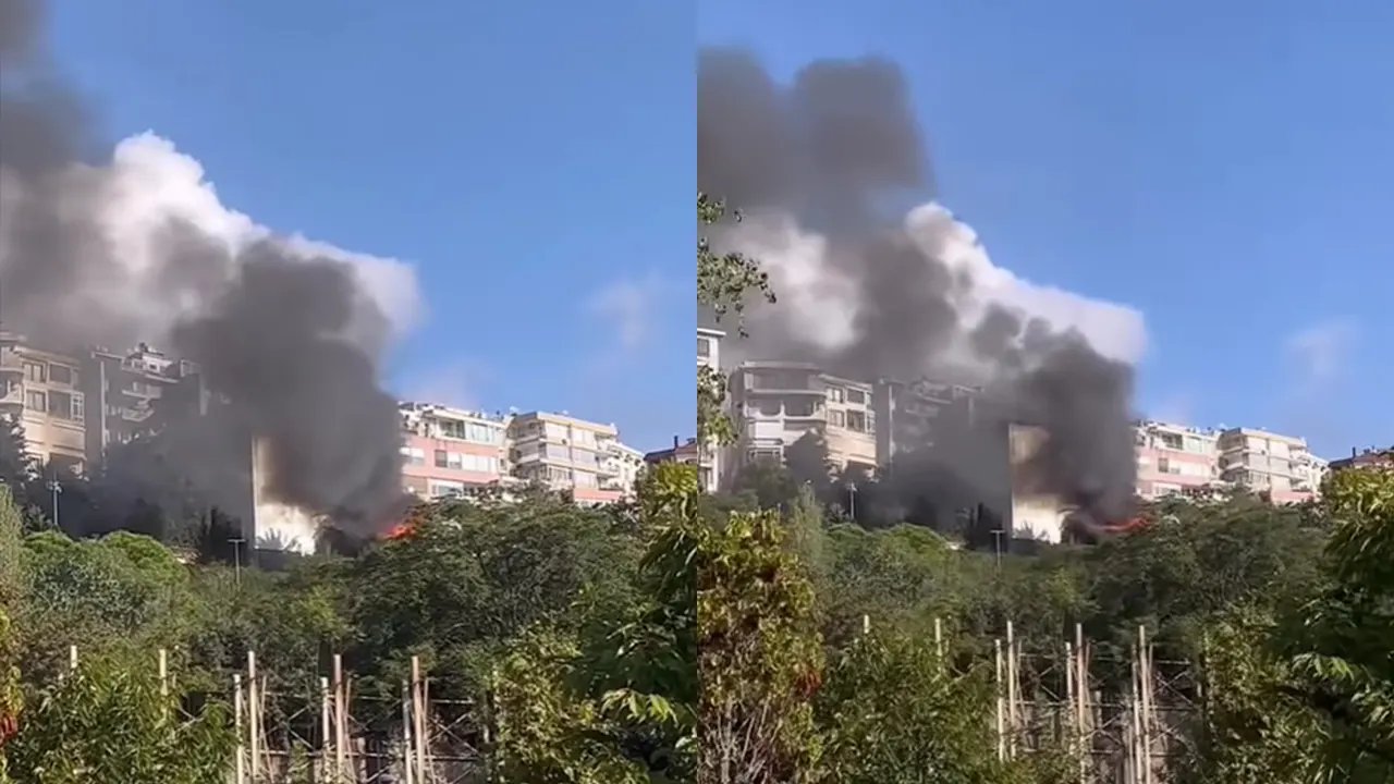 Son dakika! Beyoğlu'ndaki tarihi binadan yangın çıktı