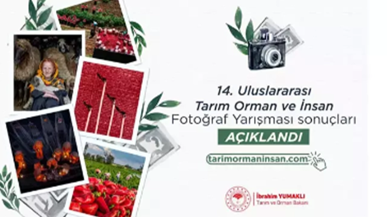 14'üncü Uluslararası Tarım, Orman ve İnsan Fotoğraf Yarışması sonuçları açıklandı