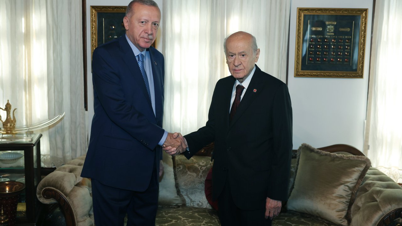 Cumhurbaşkanı Erdoğan, Devlet Bahçeli görüştü